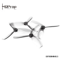 HQProp Duct-T90MMx3 for Cinewhoop Grey (2CW+2CCW)-Poly Carbonate