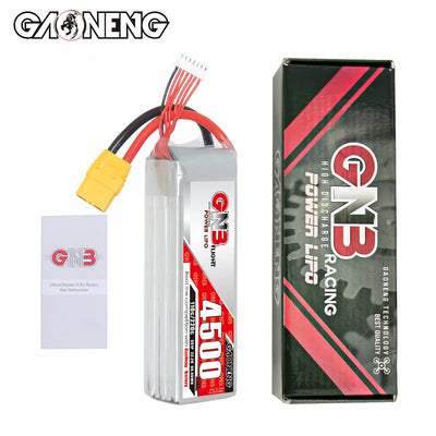Gaoneng GNB 4500mAh 22.2V 6S 110C Long Range/Cinelifter Lipo Battery - XT90