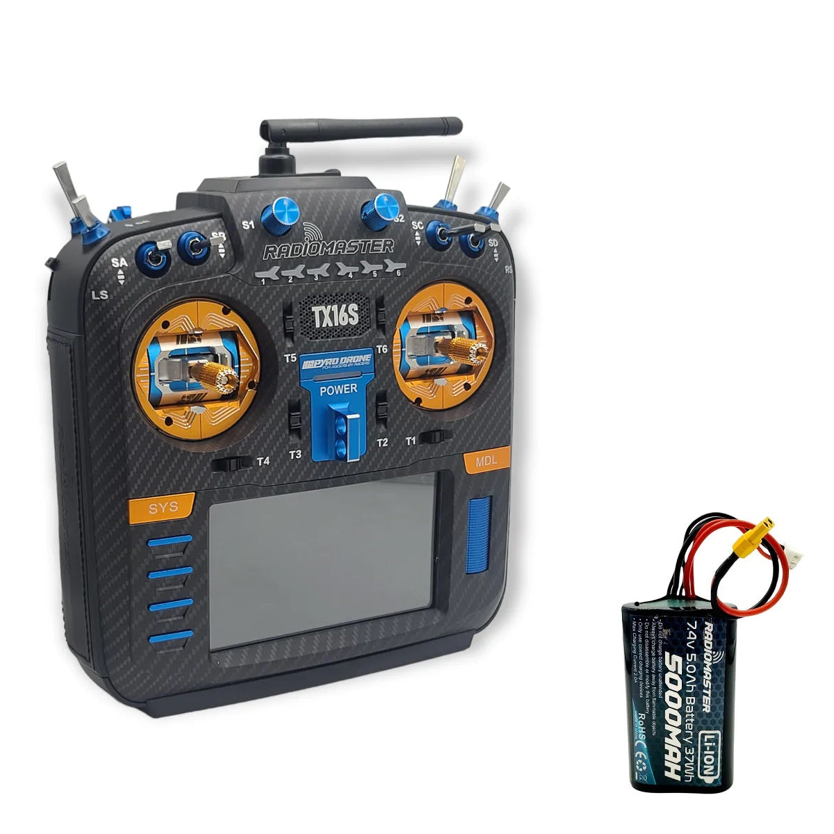 RadioMaster TX16S MKII MAX 2.4GHz Radio Transmitter — QuadPartPicker