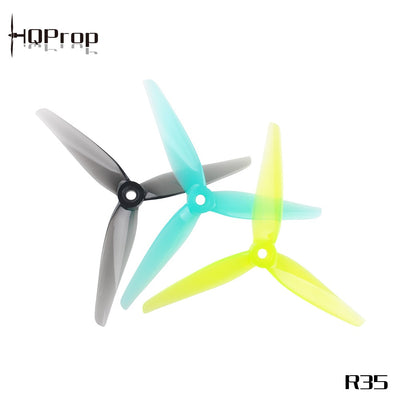 HQ Prop R35 5.1x3.5x3 Tri-Blade 5" Prop (2CW+2CCW) - Choose Color