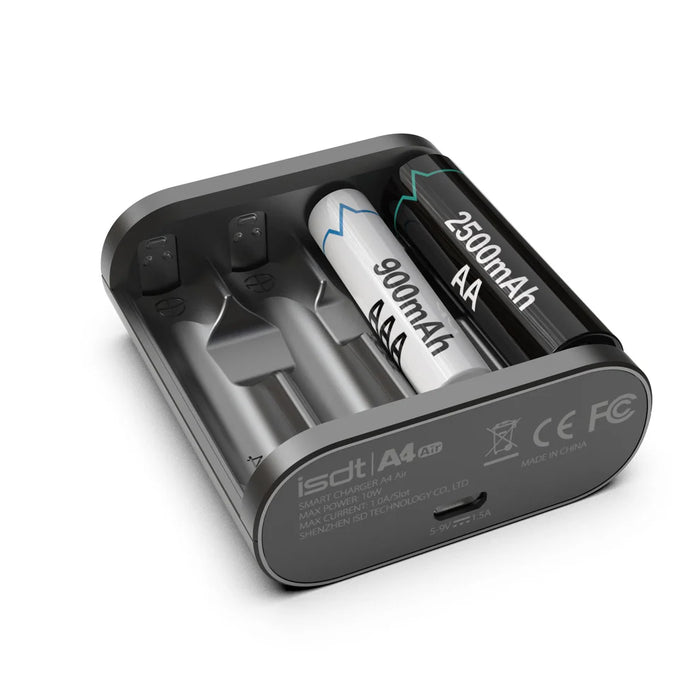 ISDT A4 Air Battery Charger, Smart AA/AAA Battery Charger with Bluetooth Connection Function