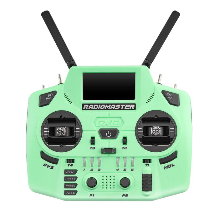 RadioMaster GX12 Crush M2 ELRS 2.4GHz/900MHz OLED Display GX01 1000Hz Gimbals Radio Controller - Choose Color