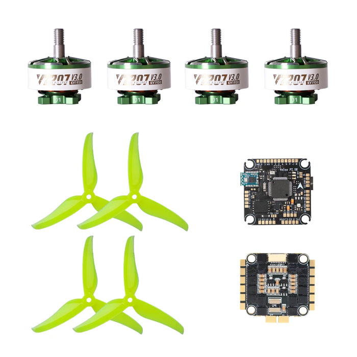 T-Motor 5 inch Freestyle FPV Drone 6S Power System - T5146 Prop - Velox SE Stack - Velox V3 2306 Motors 1750KV