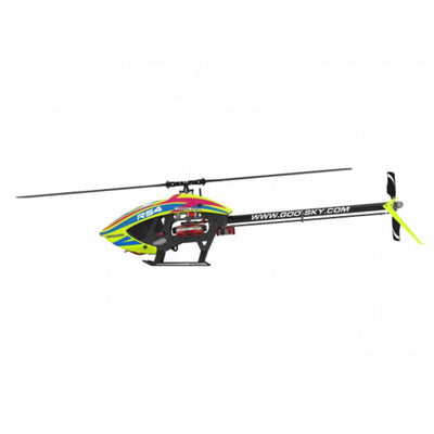 Goosky Legend RS4 Venom Edition Electric Helicopter Kit With Motor & Blades (Unassembled) - YELLOW