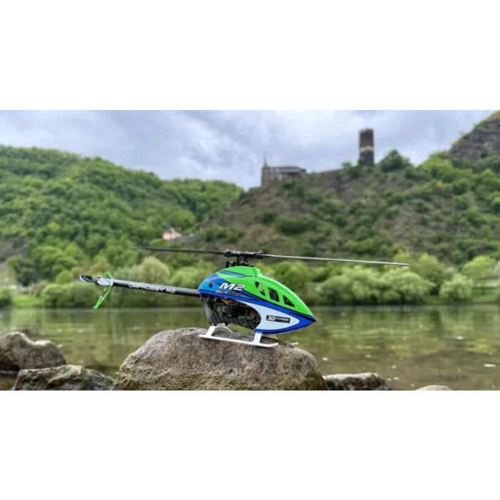 OMPHobby M2 V3 PRO BNF 3D Flybarless Dual Brushless Motor Direct-Drive RC Helicopter - Velocity Green