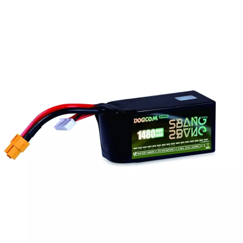 DOGCOM SBANG Version 1480mAh 6s 22.2V 160C LiPo Battery 