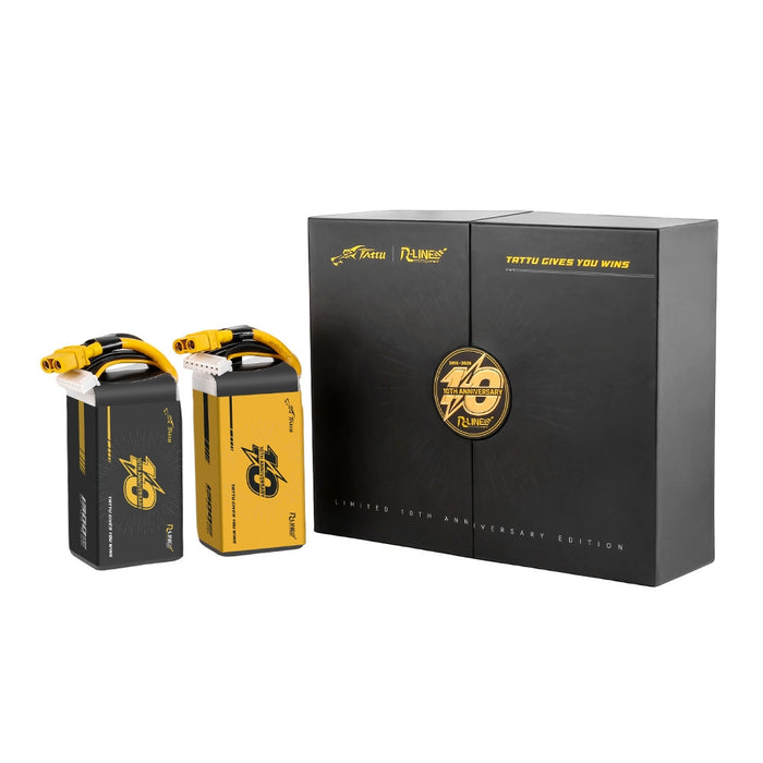 Tattu R-Line Version 6.0 1300mAh 22.2V 160C 6S1P Lipo Battery Limited Edition - XT60