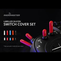 RadioMaster Labeled Silicon Switch Cover Set (Short) - Choose Color