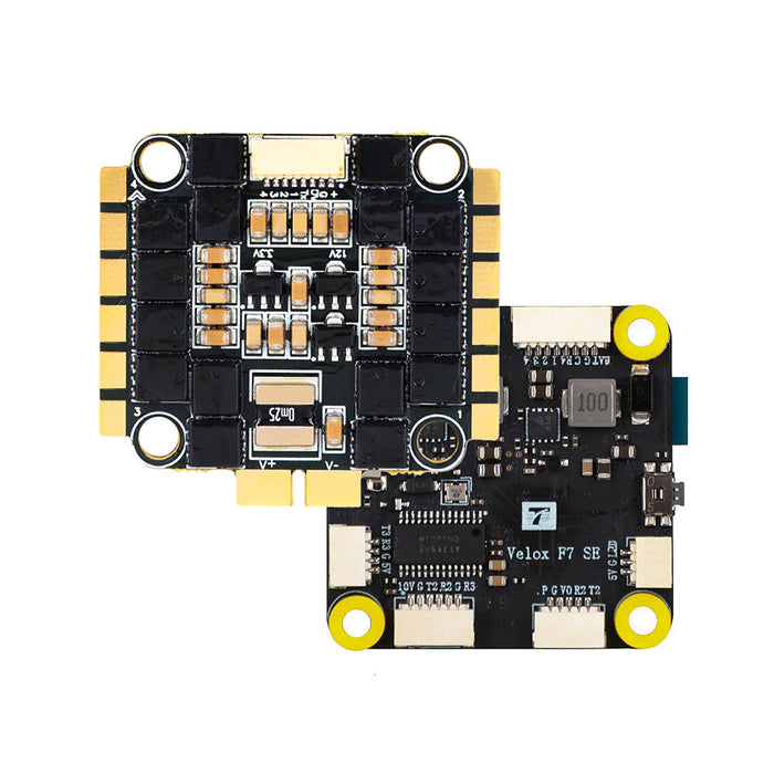 T-Motor Velox F7 SE F722 Flight Controller & Velox V50A SE 3-6S BLheli32 4in1 ESC Stack - 30x30mm