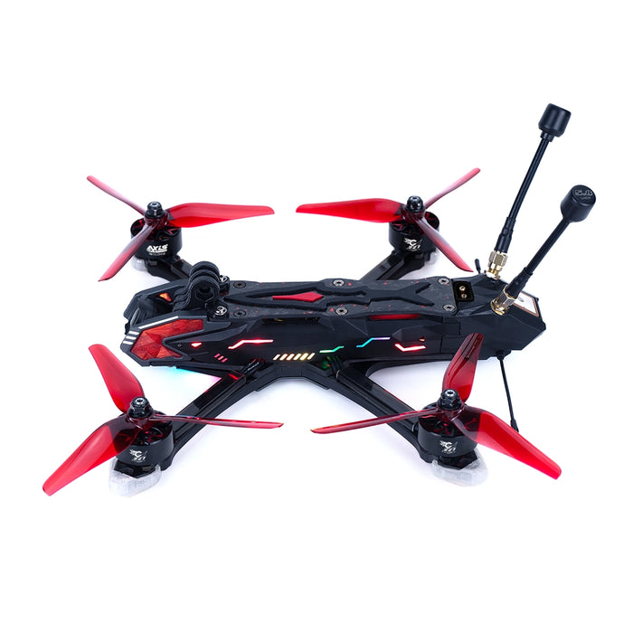 AxisFlying Manta 5 Pro Squashed X DJI O3 DIY 34 LED 6S GPS High Performance Cinematic/Freestyle FPV Drone - Choose Version