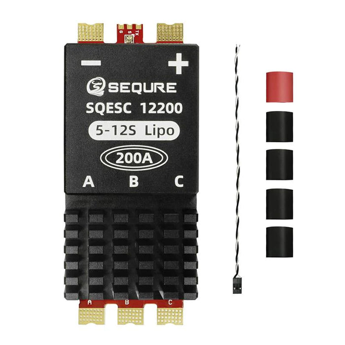 Sequre SQESC 12200 5-12S 200A AM32 ESC for X-Class/Cinelifter Drone Airplane RC Car