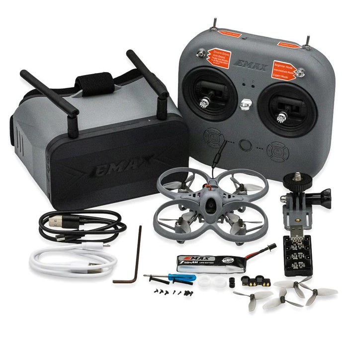 Emax Tinyhawk Lite FPV Racing Drone 75mm Runcam Nano3 400mW ELRS 2.4G RTF Kit - With Controller & Goggles