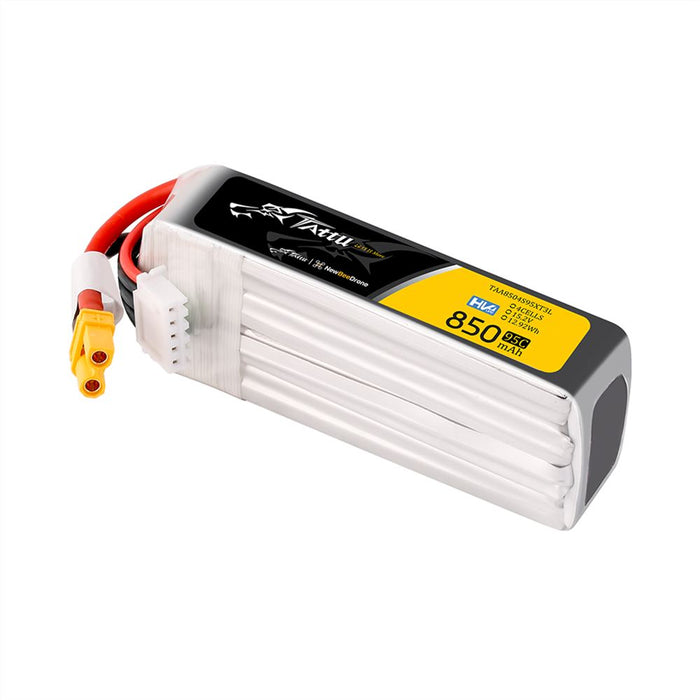 Tattu R-line 850mAh 4S 15.2V HV 95C Lipo Battery Long Pack - XT30