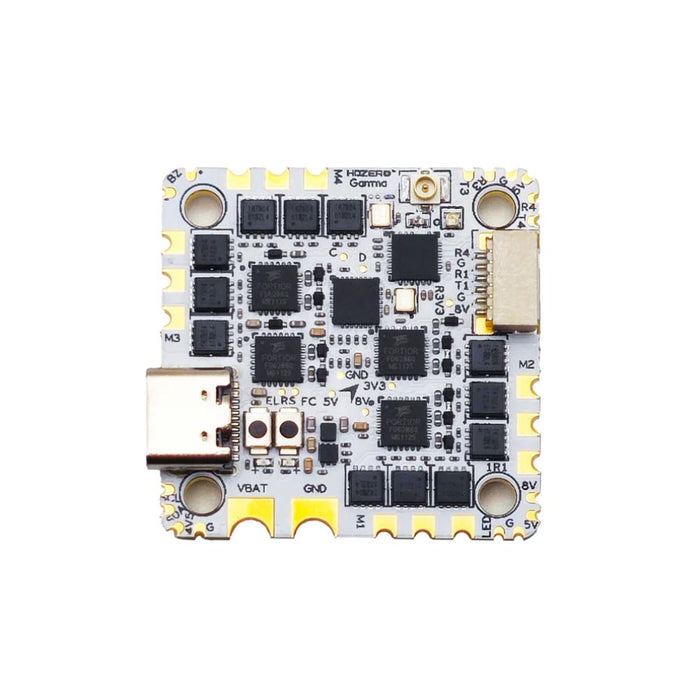 HDZero Gamma 45A 3-6S HD-Ready AIO Flight Controller for 2.5–4in Digital Builds ELRS 2.4GHz RX - 25×25mm