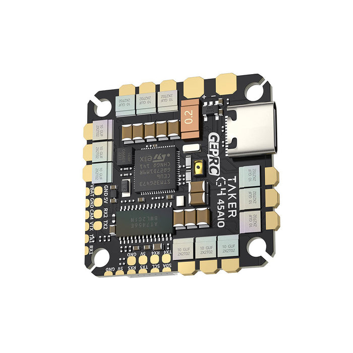 GEPRC TAKER G4 45A AIO Flight Controller and 2-6S 45A ESC - 25x25mm