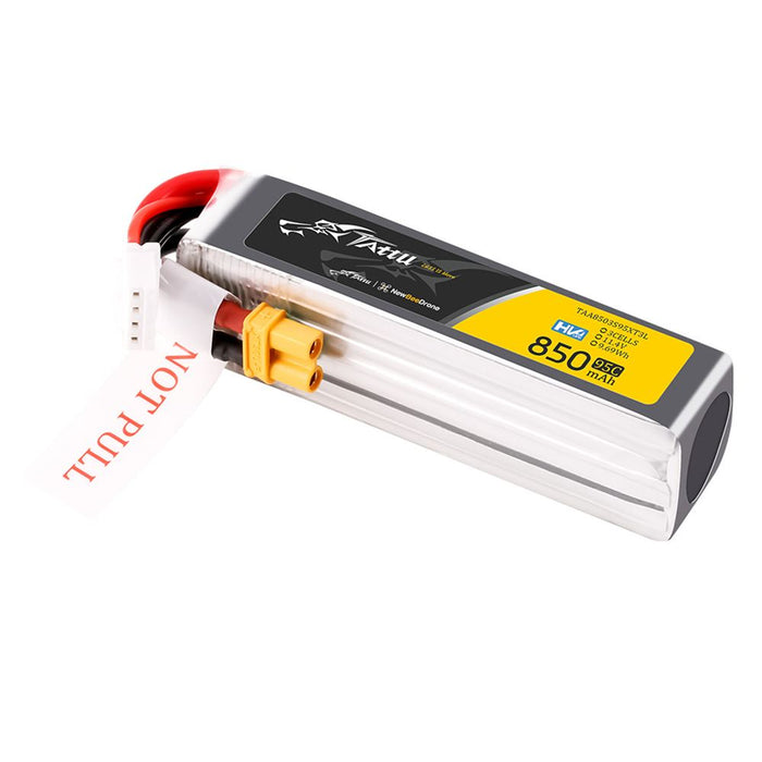 Tattu R-line 850mAh 3S 11.4V HV 95C Lipo Battery Long Pack - XT30