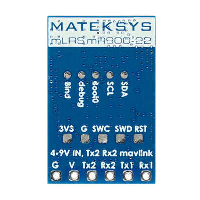 Matek mR900-22 mLRS (MAVLink long range system) firmware 22dBm RF power 900MHz Receiver