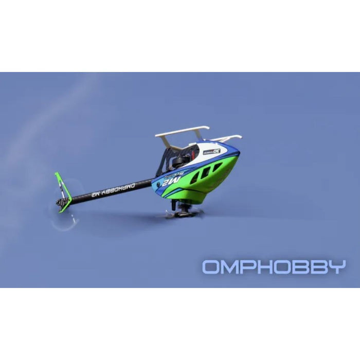 OMPHobby M2 V3 PRO BNF 3D Flybarless Dual Brushless Motor Direct-Drive RC Helicopter - Velocity Green