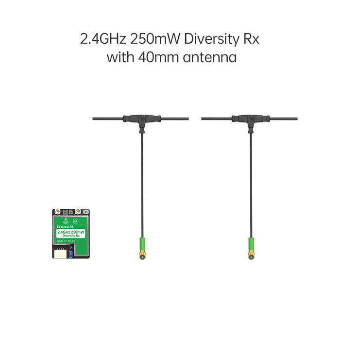 iFlight ExpressLRS ELRS 2.4GHz True Diversity Receiver - Choose Antenna