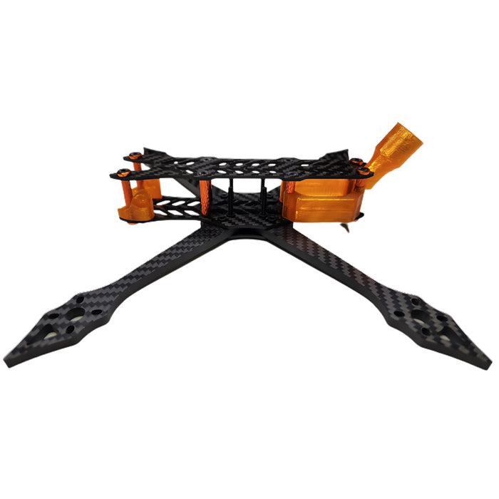 Quadifier Diamondback HD DJI O3 5" Freestyle Frame - Orange Hardware and TPU (REV. 2)