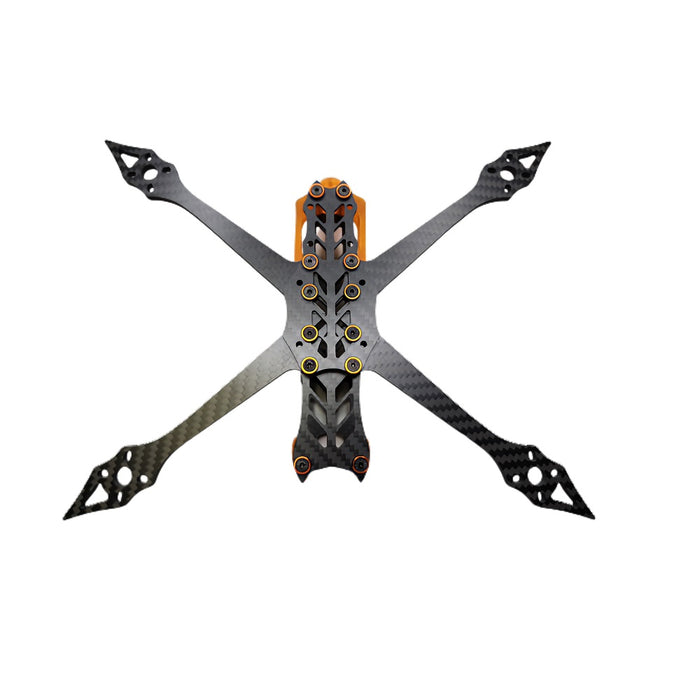 Quadifier Diamondback HD DJI O3 5" Freestyle Frame - Orange Hardware and TPU (REV. 2)