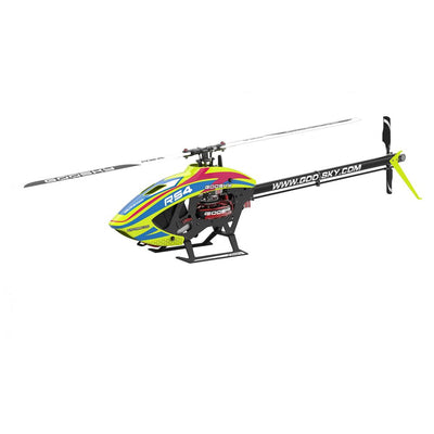 Goosky Legend RS4 Venom Edition Electric Helicopter Kit With Motor & Blades (Unassembled) - YELLOW