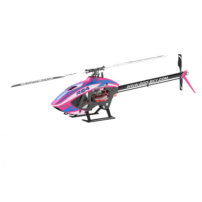 Goosky Legend RS4 Venom Edition Electric Helicopter Kit With Motor & Blades (Unassembled) - PINK