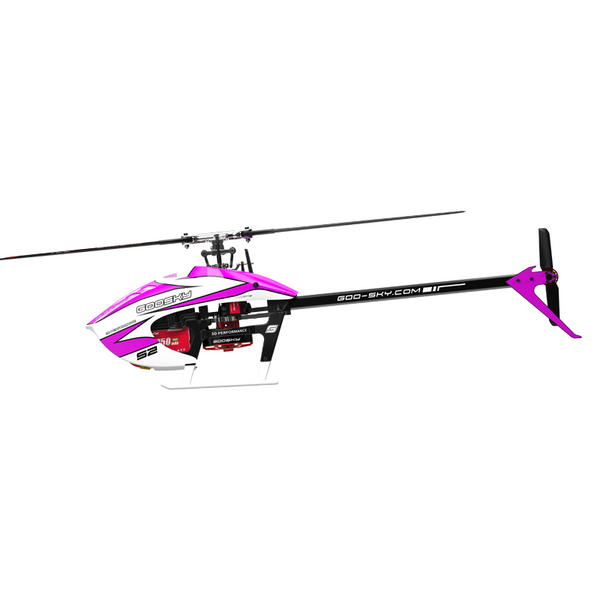 ホビーラジコン GOOSKY S2 MAX F4MINI Goosky S2 Max BNF Version 3D Flybarless RC Helicopter - Purple