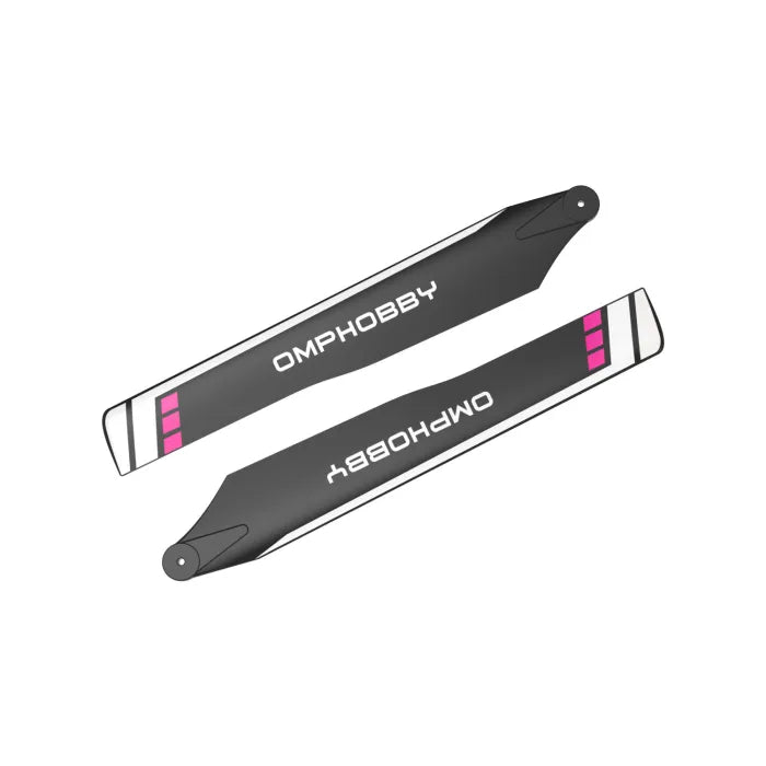 OMPHobby M1 EVO Helicopter 125mm Main Blades (Purple) - Hard