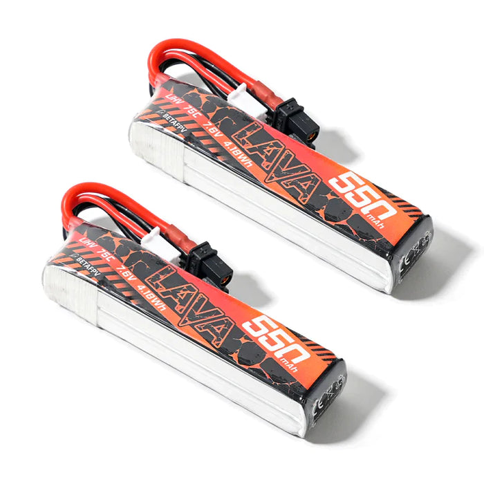 BETAFPV LAVA 2S 550mAh 75C XT30 Battery (2PCS)