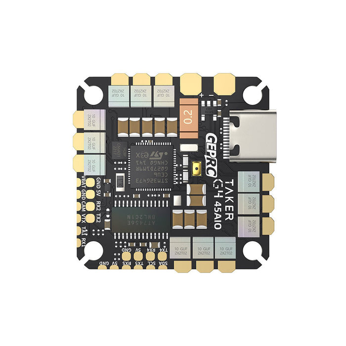 GEPRC TAKER G4 45A AIO Flight Controller and 2-6S 45A ESC - 25x25mm