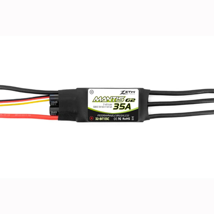 ZTW Mantis 35A SBEC G2 Brushless 32-Bit ESC for Airplane and Wing