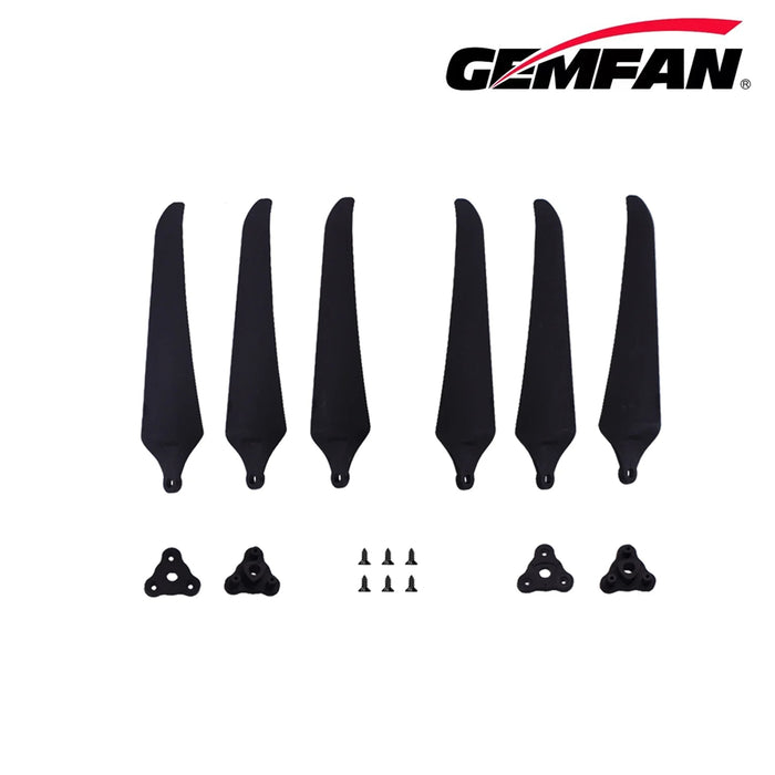 Gemfan 1051F Folding 3 Blade Glass Fiber Nylon (Set of 2) - Black