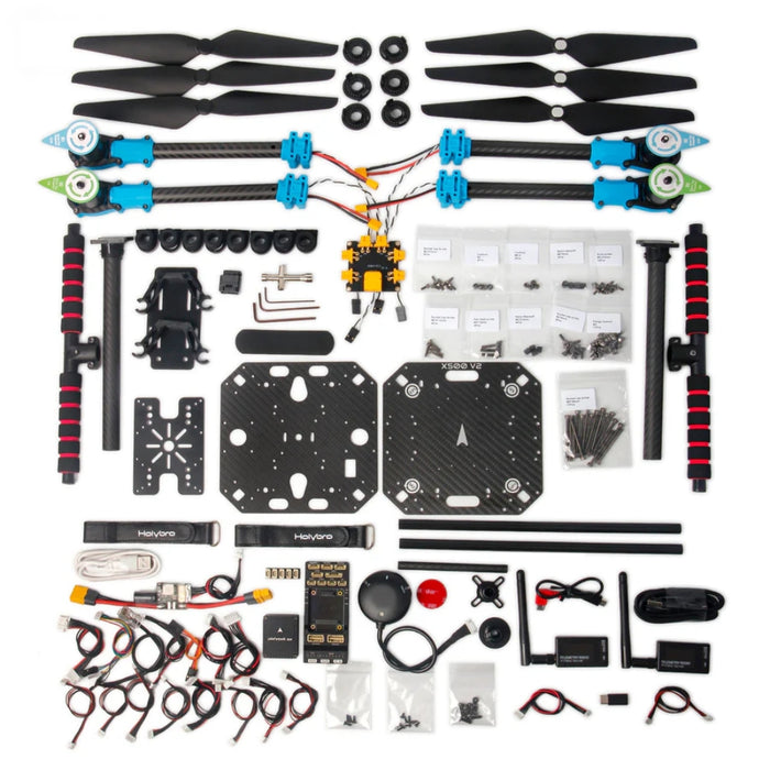 Holybro X500 V2 Pixhawk Development Kit with the Pixhawk 6X Standard, M10 GPS , 915MHz Telemetry Radio