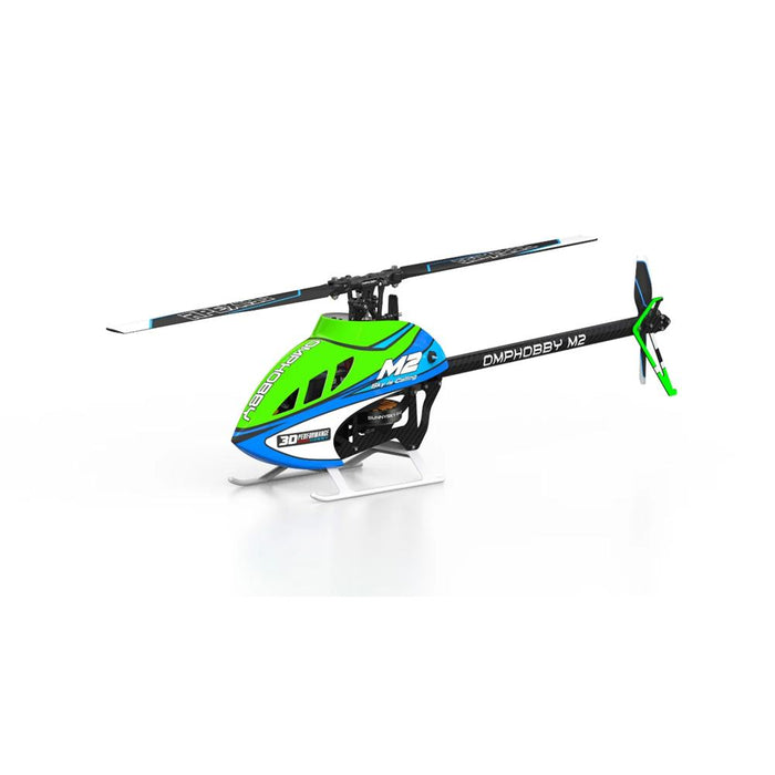 OMPHobby M2 V3 PRO BNF 3D Flybarless Dual Brushless Motor Direct-Drive RC Helicopter - Velocity Green
