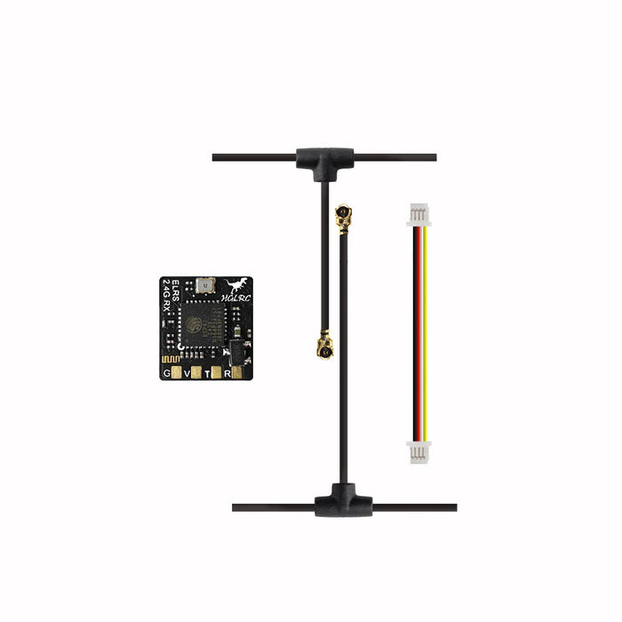 HGLRC ELRS 2.4GHz RX-T Receiver w/ T-Antennas