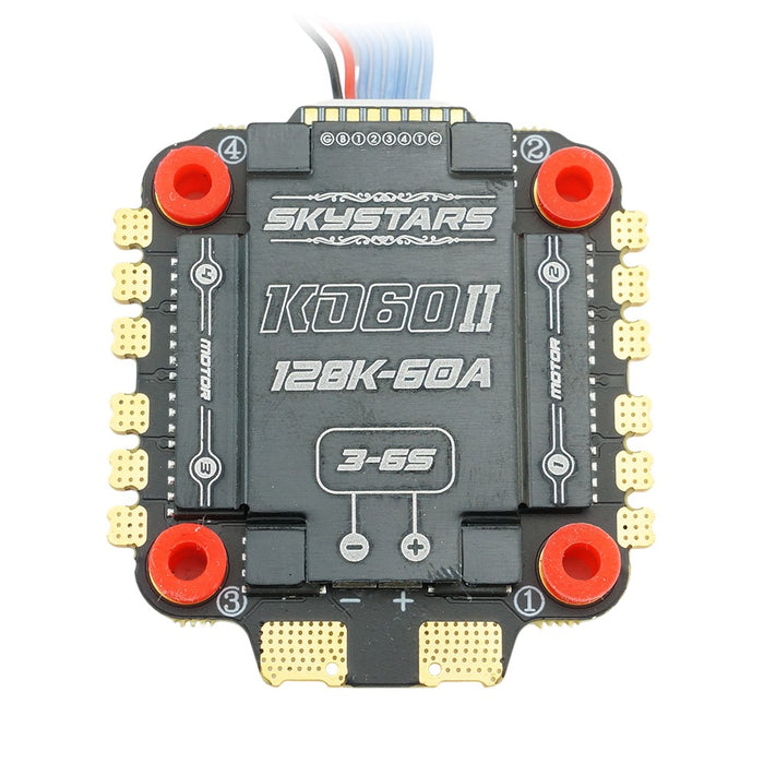 Skystars F7HD PRO5 Stack F722 Flight Controller and KO60 60A 128K Blheli-32 3-6S ESC - 30x30mm