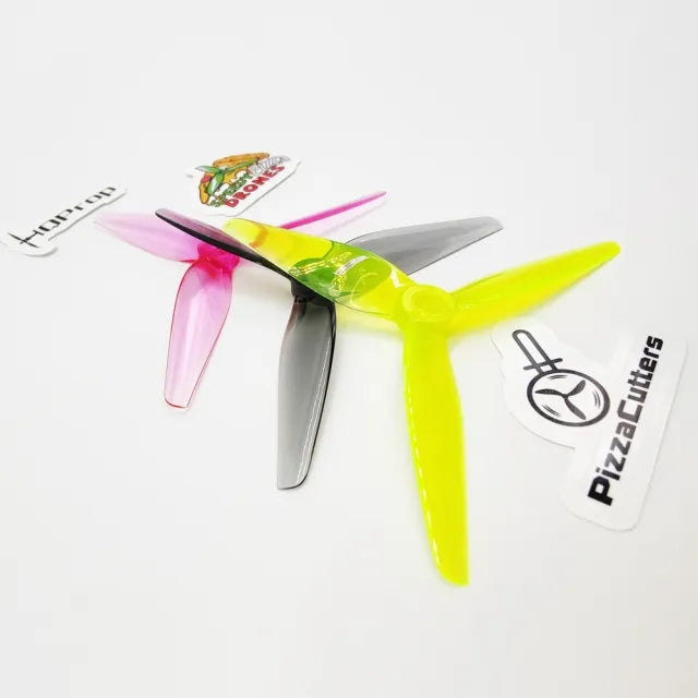 HQ Prop PizzaCutters 5037 5" Propeller (2CCW+2CW) - Poly Carbonate - Choose Color