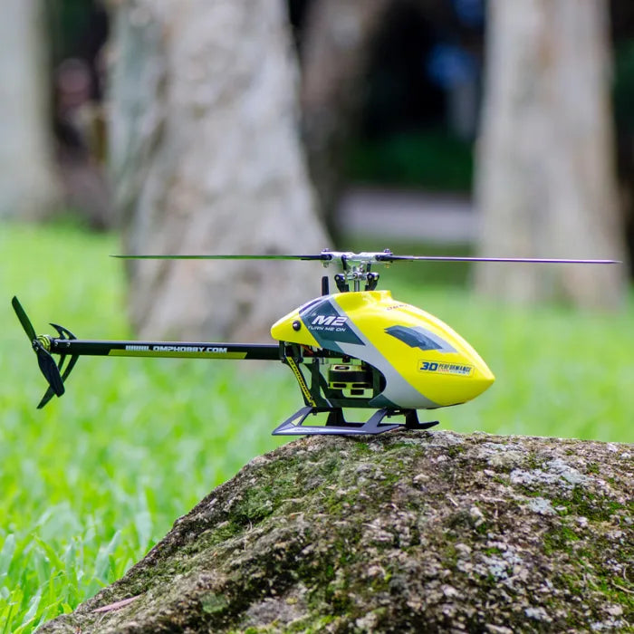 OMPHobby M2 EVO RTF 3D Flybarless Dual Brushless Motor Direct-Drive RC Helicopter - YELLOW