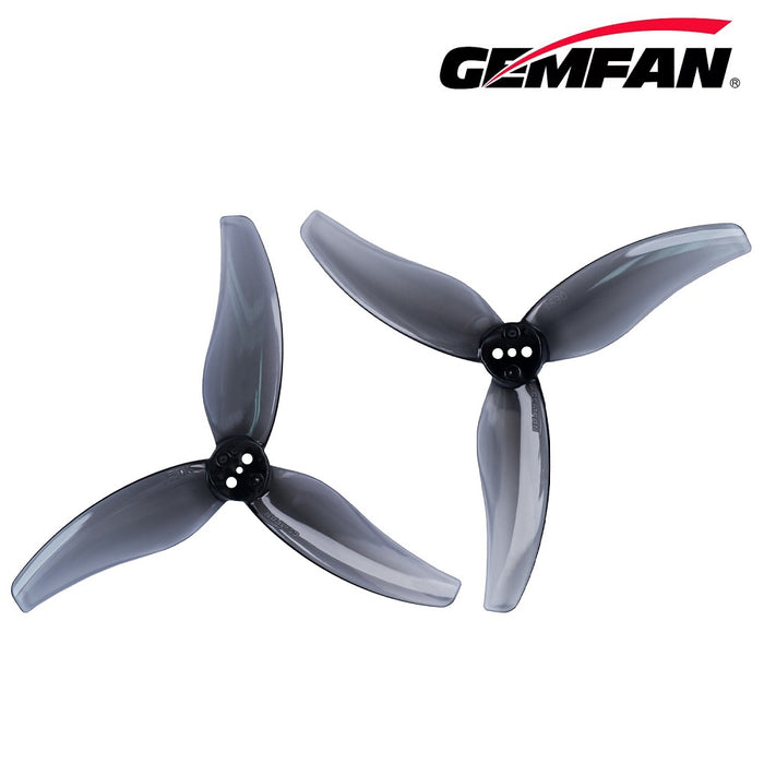 Gemfan Hurricane 3.5" 3630-3 PC Durable Tri-Blade Prop T-Mount 1.5mm (2CCW+2CW) - Choose Color