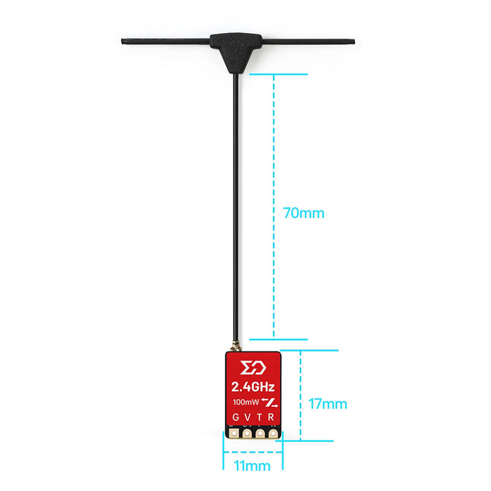 Sub250 ELRS Nano Pro Receiver - 2.4GHz