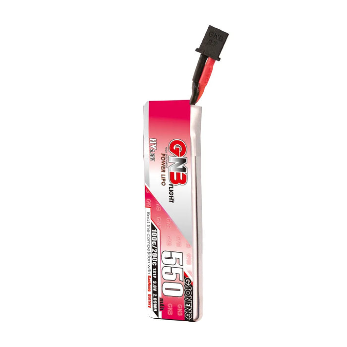 Gaoneng GNB 1S 550MAH 100C 3.8V HV Li-Po Battery for Whoop Micro - GNB27 Cabled