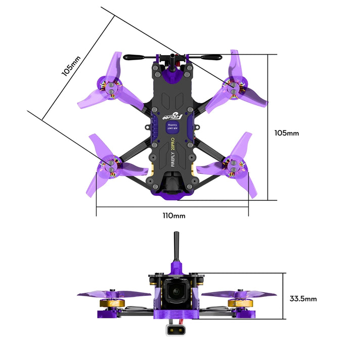 Flywoo Firefly 20PRO 4S DJI O4 Wide FPV Drone - Choose Version