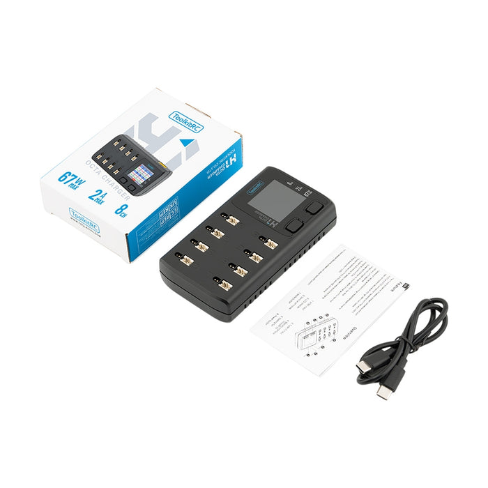ToolkitRC H1 Octa 8x 1S PH2.0/BT2.0 Charger