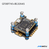 JHEMCU GF30F745-MPU Flight Controller with BL32 45A 3-6S 4in1 ESC Stack - 30x30mm