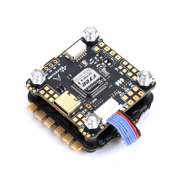 Skystars F7HD Stack F722HD Pro 4 Flight Controller & KM65A AM32 F4 128KHz 65A 4in1 ESC - 30 x 30mm