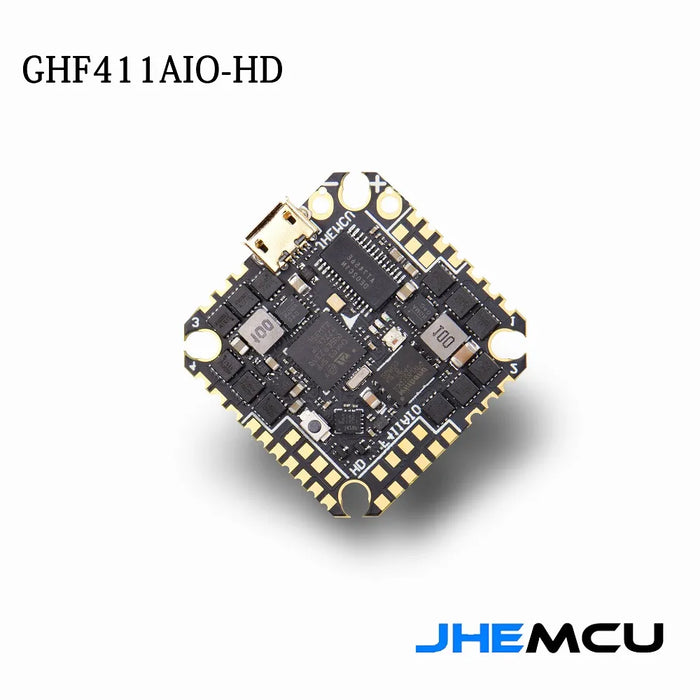 JHEMCU Updated GHF411-HD AIO F4 OSD Flight Controller and Built-In 40A Bluejay 2-6S 4IN1 ESC