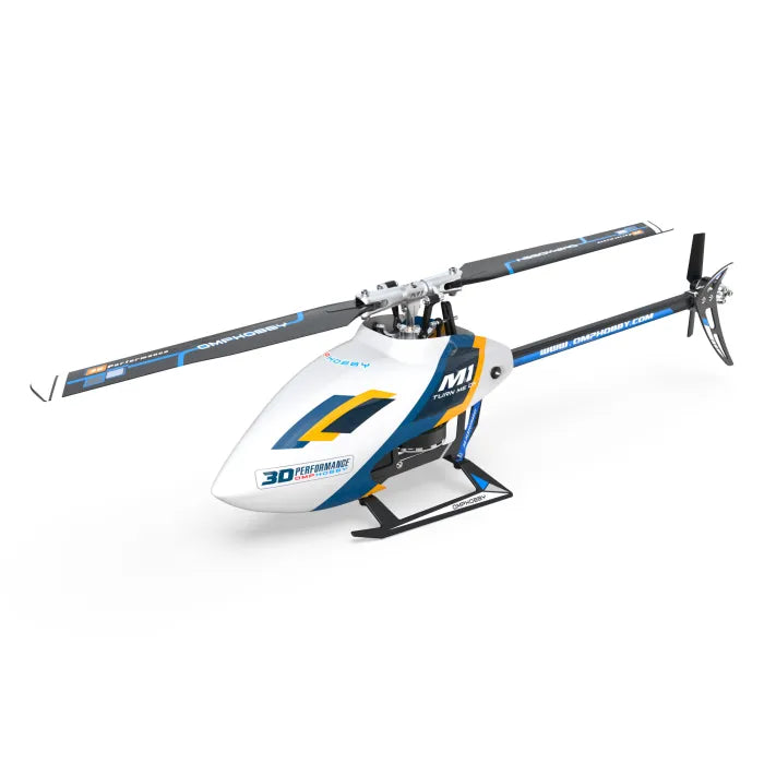 OMPHobby M1 EVO BNF (OMP Protocol) 3D Flybarless Dual Brushless Motor Direct-Drive RC Helicopter - WHITE