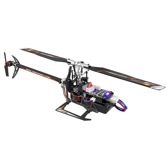 OMPHobby M1 EVO BNF (OMP Protocol) 3D Flybarless Dual Brushless Motor Direct-Drive RC Helicopter - RED