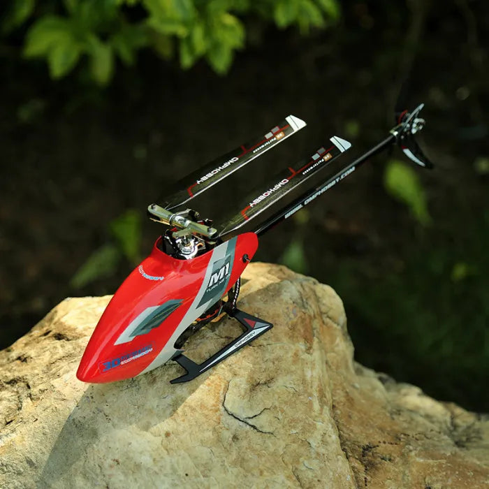 OMPHobby M1 EVO RTF 3D Flybarless Dual Brushless Motor Direct-Drive RC Helicopter - RED